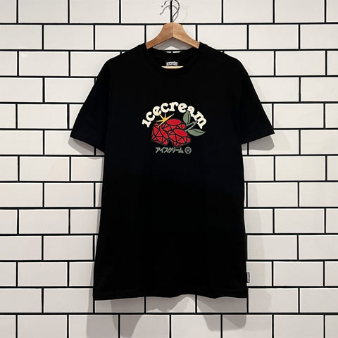 ICECREAM CHERRY SS TEE BLACK