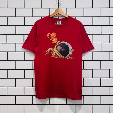 BILLIONAIRE BOYS CLUB BBC NEW LIFE SS TEE RUMBA RED
