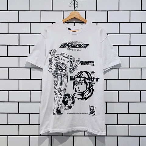 BILLIONAIRE BOYS CLUB BBC PEACE SS TEE WHITE OVERSIZED