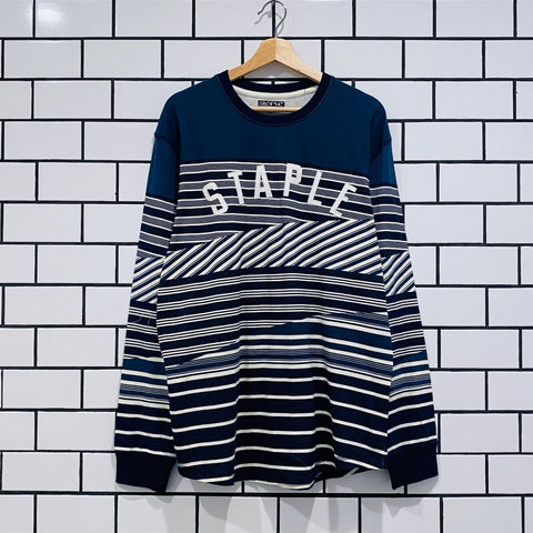 STAPLE BREAKNECK LS TEE NAVY JEFF STAPLE EXCLUSIVE