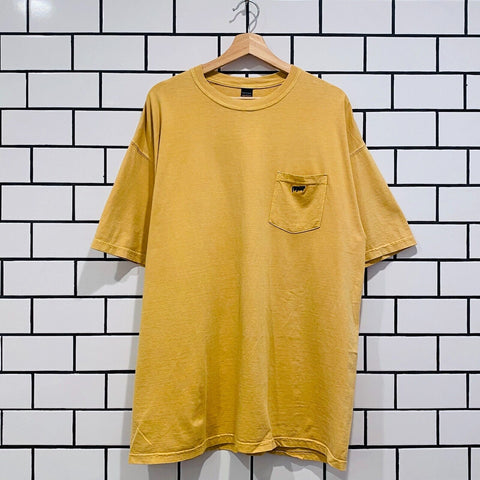 10 DEEP LOGO POCKET TEE MUSTARD