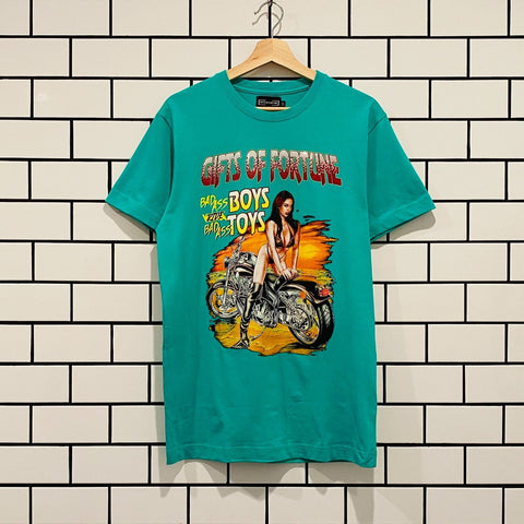 GIFTS OF FORTUNE BAD ASS T-SHIRT AQUA GREEN