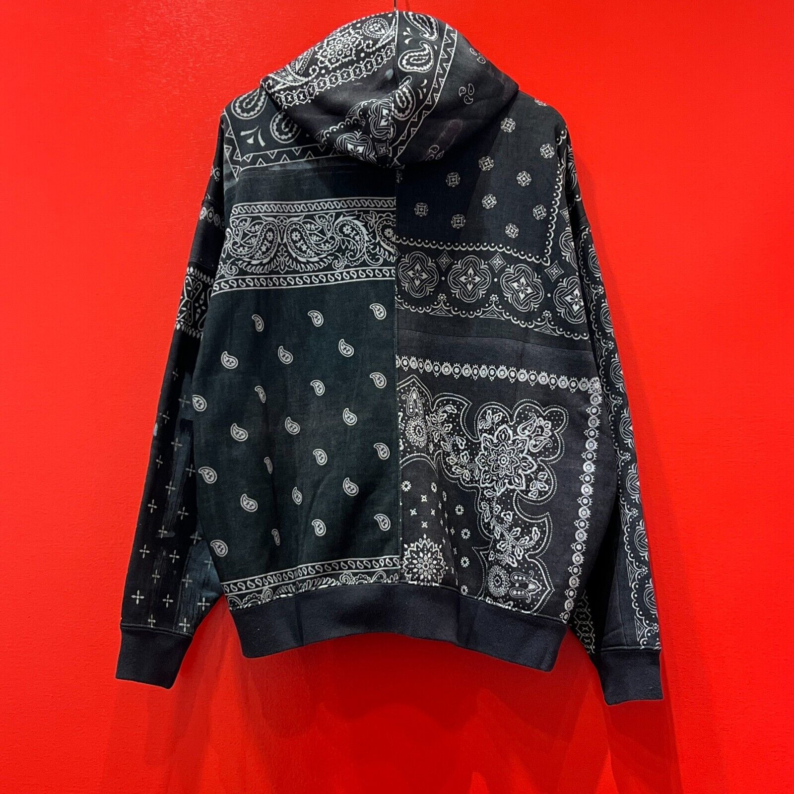 NEIGHBORHOOD PATCHWORK BANDANA HOODIE BLACK EXCLUSIVE SOLD OUT