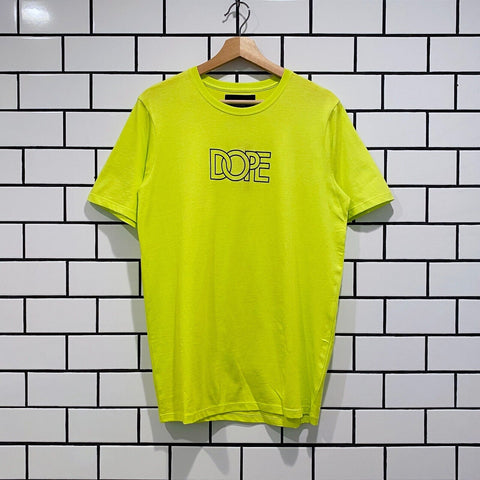 DOPE CONTOUR SS TEE NEON YELLOW
