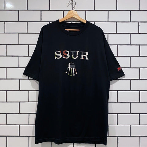 SSUR ST. SSUR LEX CAMO SS TEE BLACK