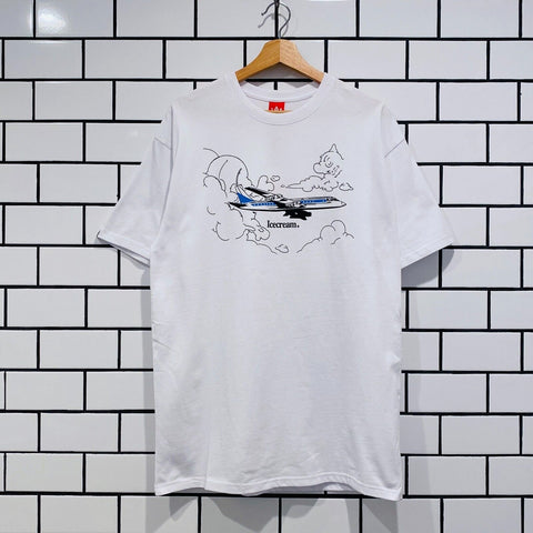 ICECREAM PRIVATE JET SS TEE WHITE