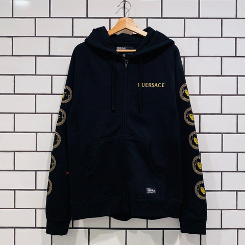 SSUR GUERSACE ZIP HOODIE BLACK