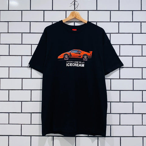 ICECREAM ICE CREAM ON ICE SS TEE BLACK