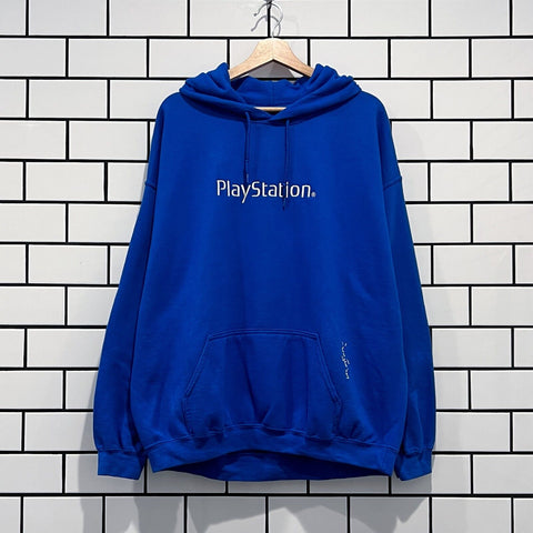 TRAVIS SCOTT MOTHERBOARD III HOODIE ROYAL BLUE PLAYSTATION CACTUS JACK LIMITED