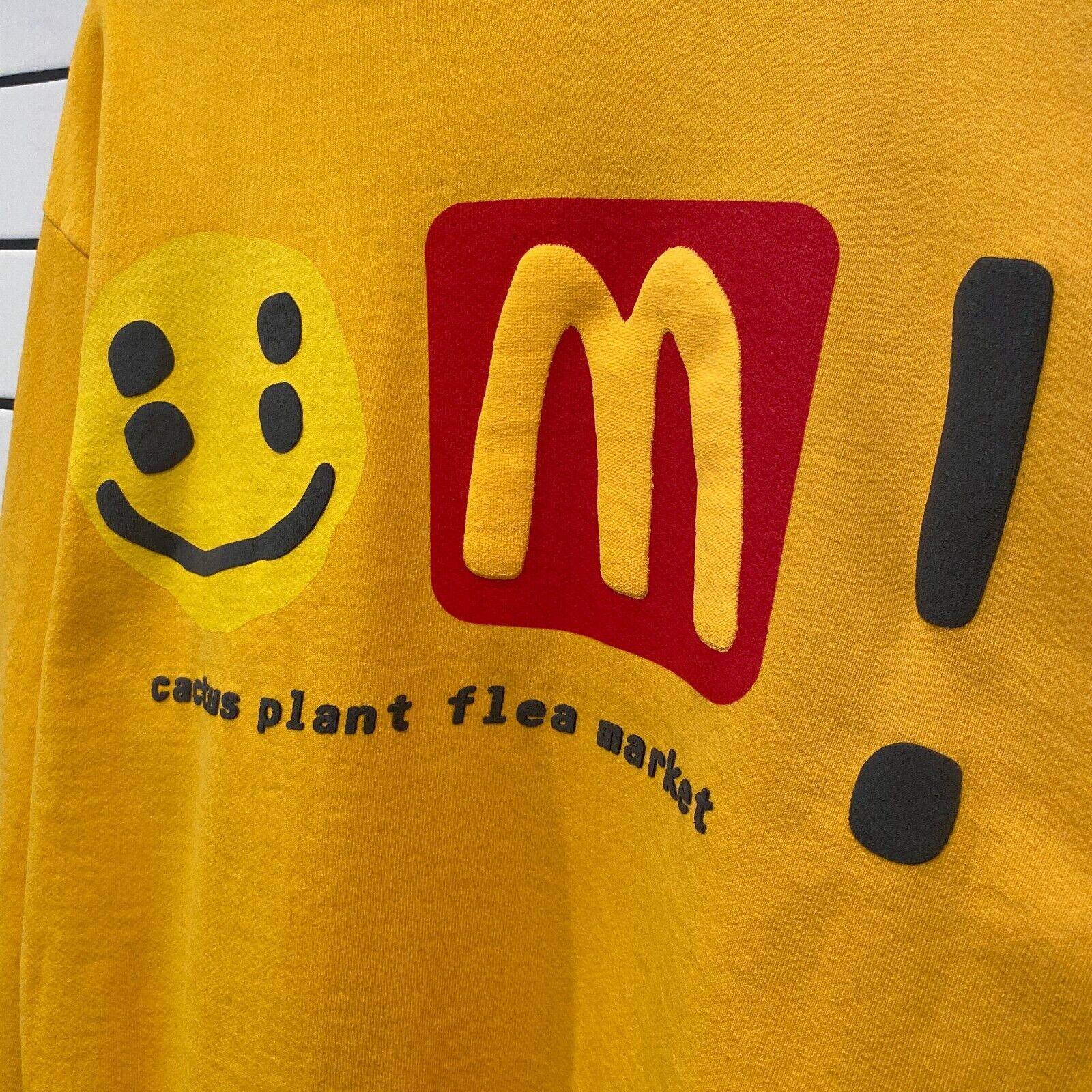 CACTUS PLANT FLEA MARKET CPFM X MCDONALDS ICONS CREWNECK YELLOW 