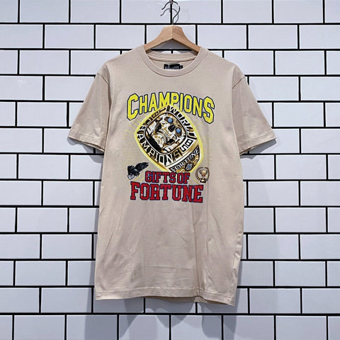 GIFTS OF FORTUNE CHAMPIONS OF THE WORLD T-SHIRT TAN