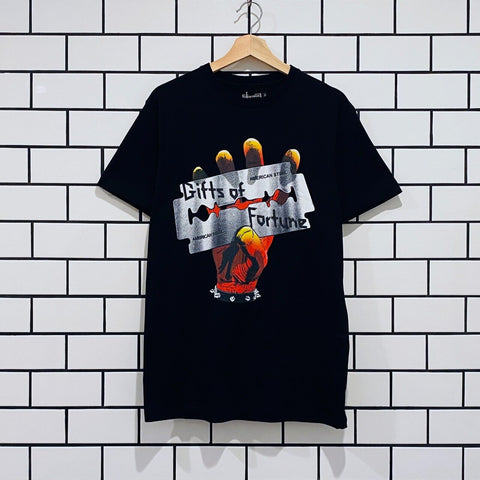GIFTS OF FORTUNE DOUBLE EDGE T-SHIRT BLACK