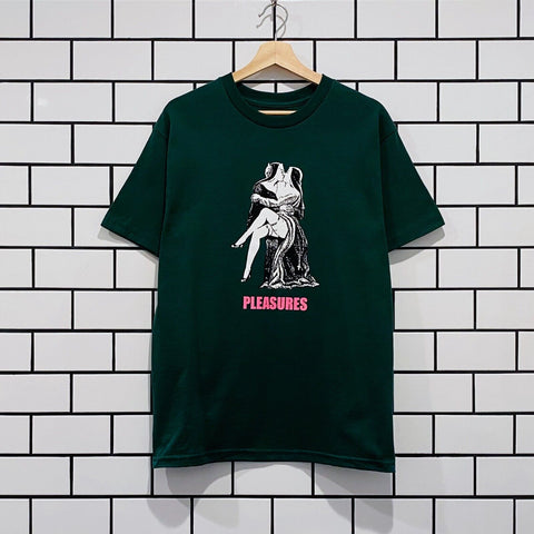 PLEASURES FRENCH KISS T-SHIRT GREEN