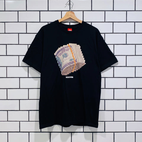 ICECREAM PIXEL SS TEE BLACK