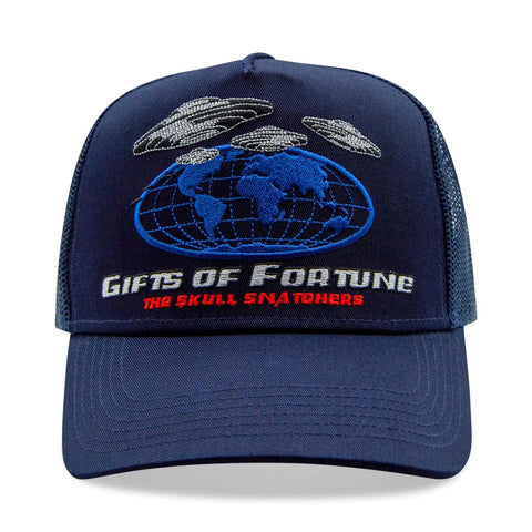 GIFTS OF FORTUNE OUT OF THIS WORLD TRUCKER HAT NAVY BLUE