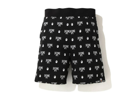BAPE MONOGRAM SWEAT SHORTS