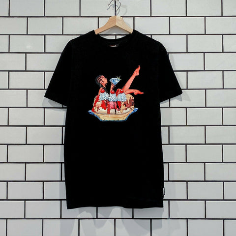 ICECREAM VERONICA SS TEE BLACK BBC ICE CREAM
