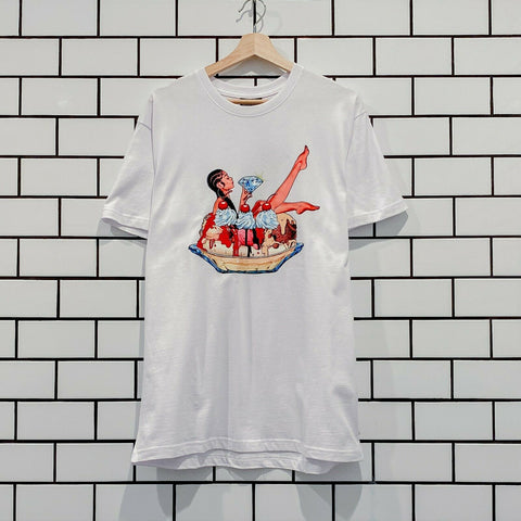 ICECREAM VERONICA SS TEE WHITE BBC ICE CREAM