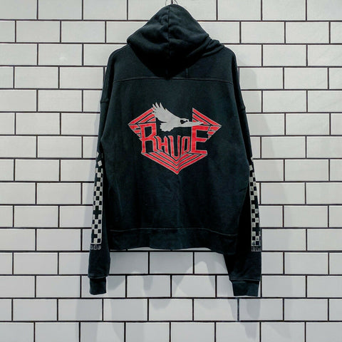 RHUDE MALIBU HOODIE BLACK