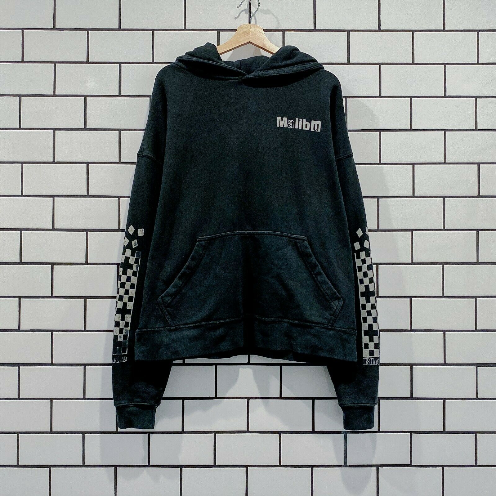 RHUDE MALIBU HOODIE BLACK shoparchive.us