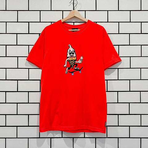 ICECREAM KICK PUSH SS TEE TOMATO BBC ICE CREAM