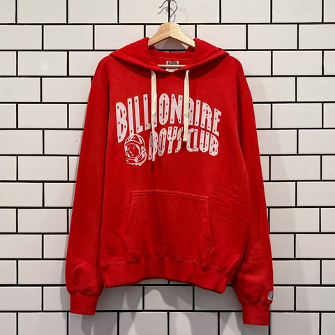 BILLIONAIRE BOYS CLUB BBC VINTAGE ARCH HOODIE LOLLIPOP RED