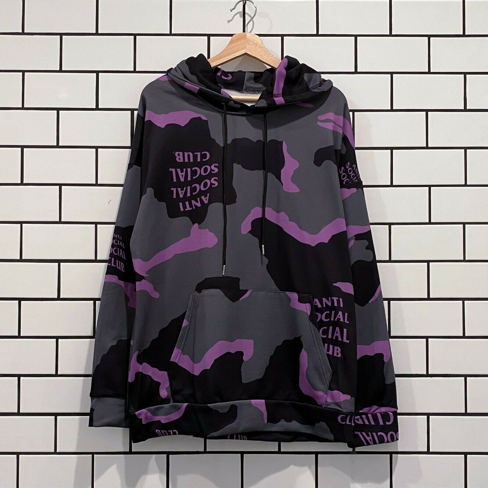 ANTI SOCIAL SOCIAL CLUB COTTON CANDY HOODIE BLACK CAMO