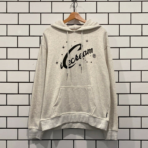 ICECREAM THE TRAVELER HOODIE LIGHT HEATHER GREY BBC ICE CREAM