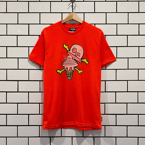 ICECREAM NESTING SS TEE NEON RED BBC ICE CREAM