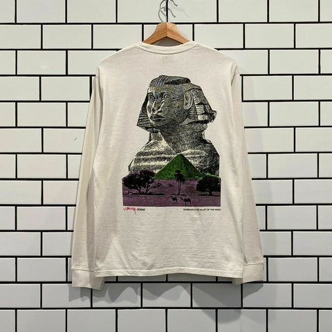 STUSSY SPHINX PIG DYED LS TEE NATURAL