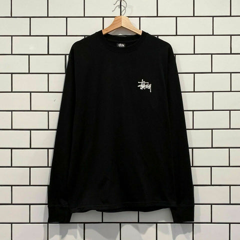 STUSSY BASIC STUSSY LS TEE BLACK