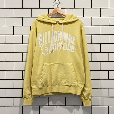 BILLIONAIRE BOYS CLUB BBC VINTAGE ARCH HOODIE YELLOW CREAM
