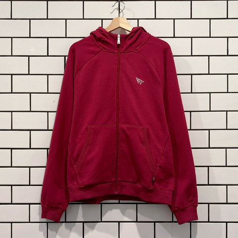 PAPER PLANES VOLUME 2 FLEECE ZIP HOODIE CARMINE