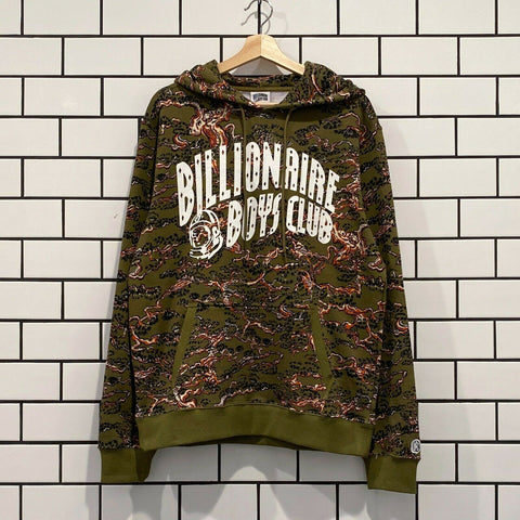 BILLIONAIRE BOYS CLUB BBC CAMO ARCH HOODIE OLIVE DRAB