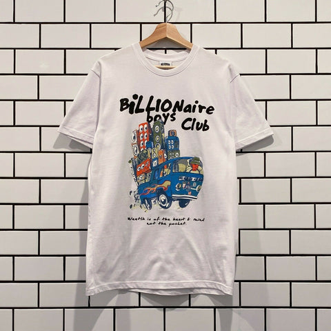 BILLIONAIRE BOYS CLUB BBC BUMPIN SS TEE WHITE