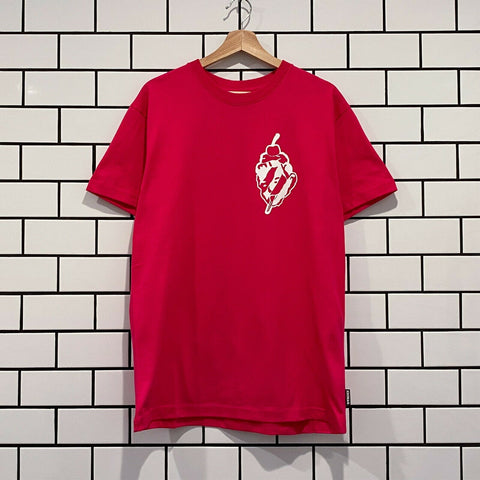 ICECREAM FACE OFF SS TEE PINK PEACOCK