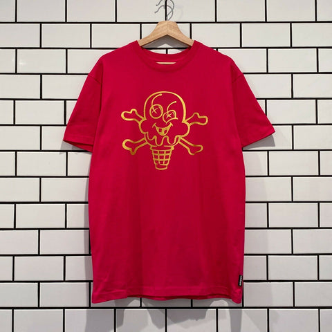 ICECREAM METALLIC SS TEE PINK PEACOCK