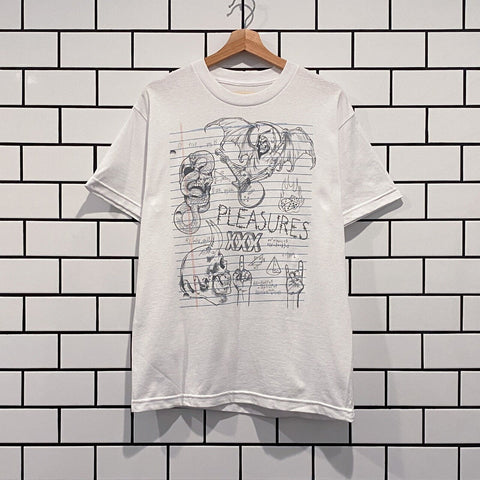 PLEASURES HOMEWORK T-SHIRT WHITE