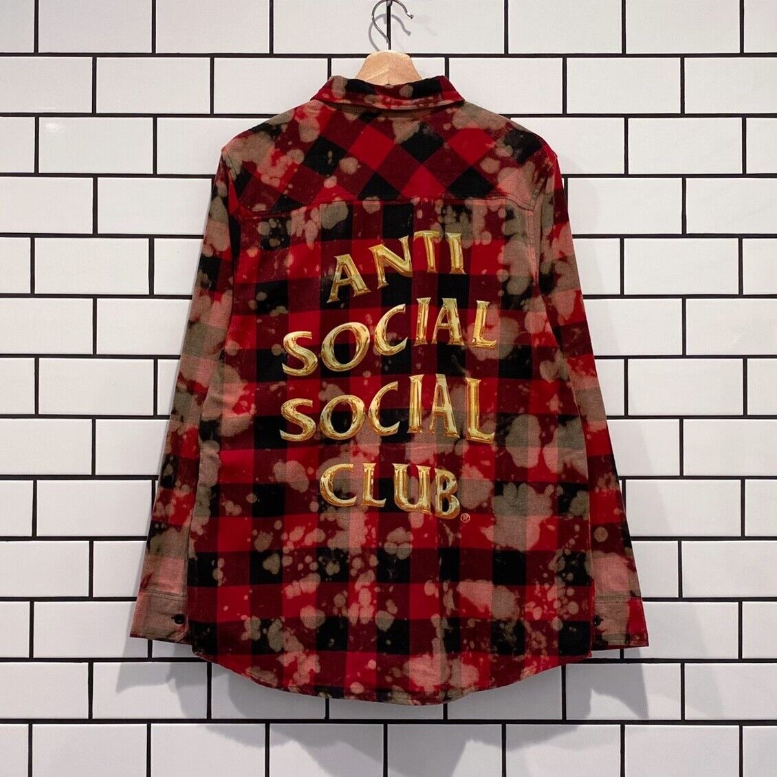 ANTI SOCIAL SOCIAL CLUB CHROMEY FLANNEL RED TIE DYE