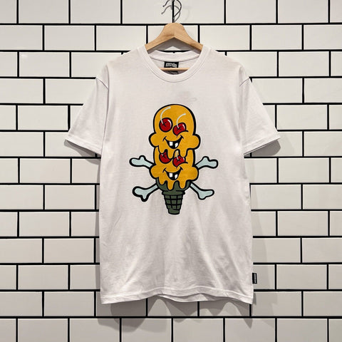 ICECREAM TWO SCOOPS SS TEE WHITE