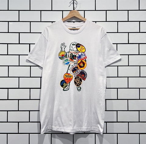 BILLIONAIRE BOYS CLUB BBC LAND SEA SPACE SS TEE WHITE