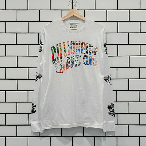 BILLIONAIRE BOYS CLUB BBC ARCH LS TEE WHITE
