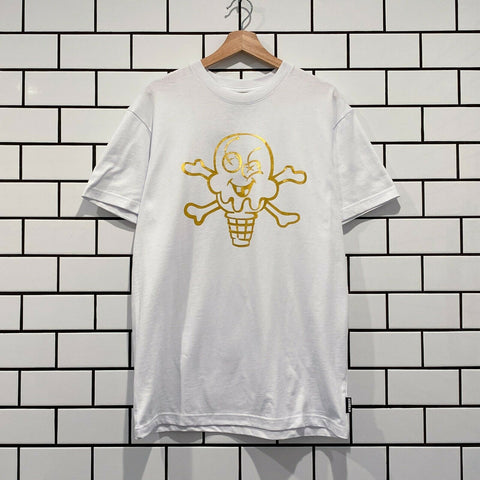 ICECREAM METALLIC SS TEE WHITE