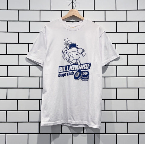 BILLIONAIRE BOYS CLUB BBC AUTO REPAIR SS TEE BLEACH WHITE