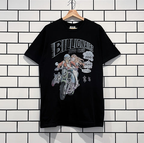 BILLIONAIRE BOYS CLUB BBC GO MOTO SS TEE BLACK