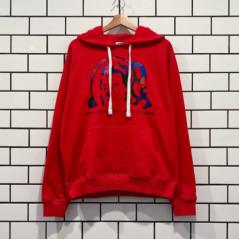 BILLIONAIRE BOYS CLUB BBC MISSION COMMAND HOODIE RED