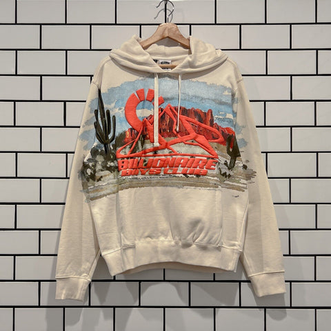 BILLIONAIRE BOYS CLUB BBC WANDERLUST HOODIE GARDENIA OVERSIZED