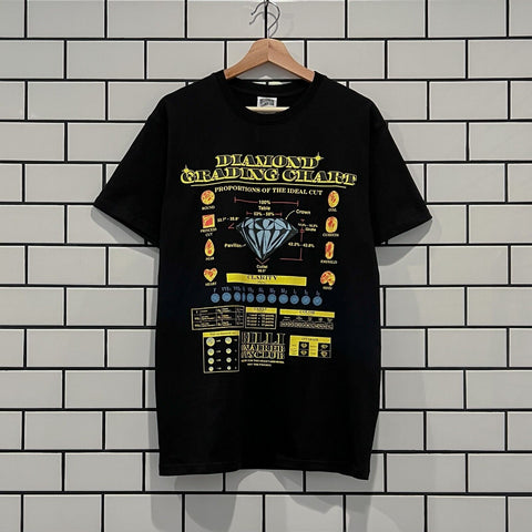 BILLIONAIRE BOYS CLUB BBC GRADING CHART SS TEE BLACK