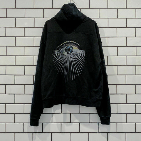 RHUDE HONEST EYE HOODIE BLACK