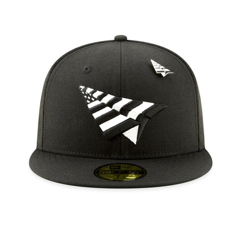 PAPER PLANES THE ORIGINAL CROWN FITTED W/ GREEN UNDERVISOR BLACK